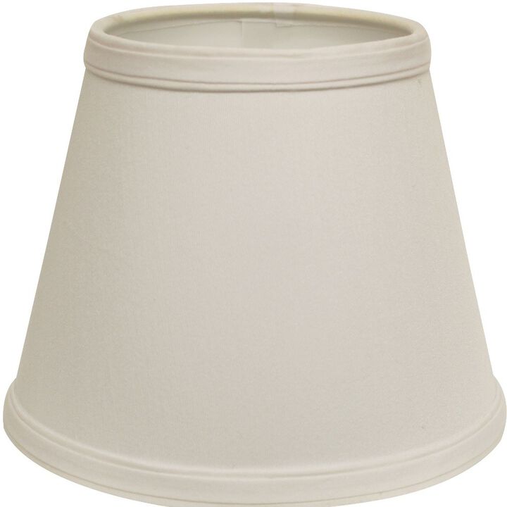 Hivvago 12" White Empire Hardback Slanted No Slub Lampshade