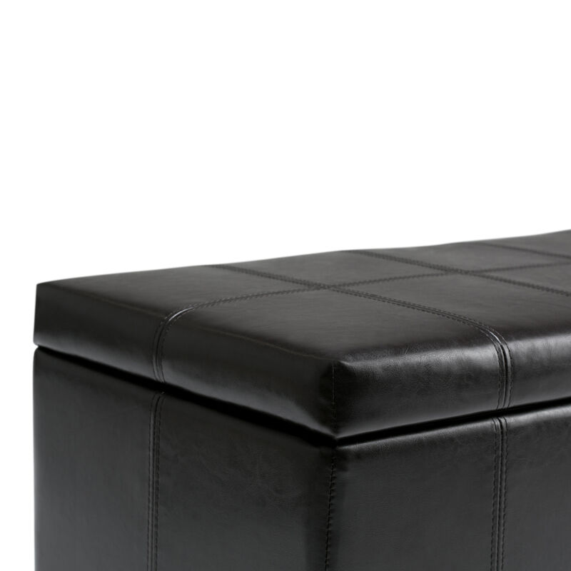 Simpli Home Dover Storage Ottoman Bench image number 5