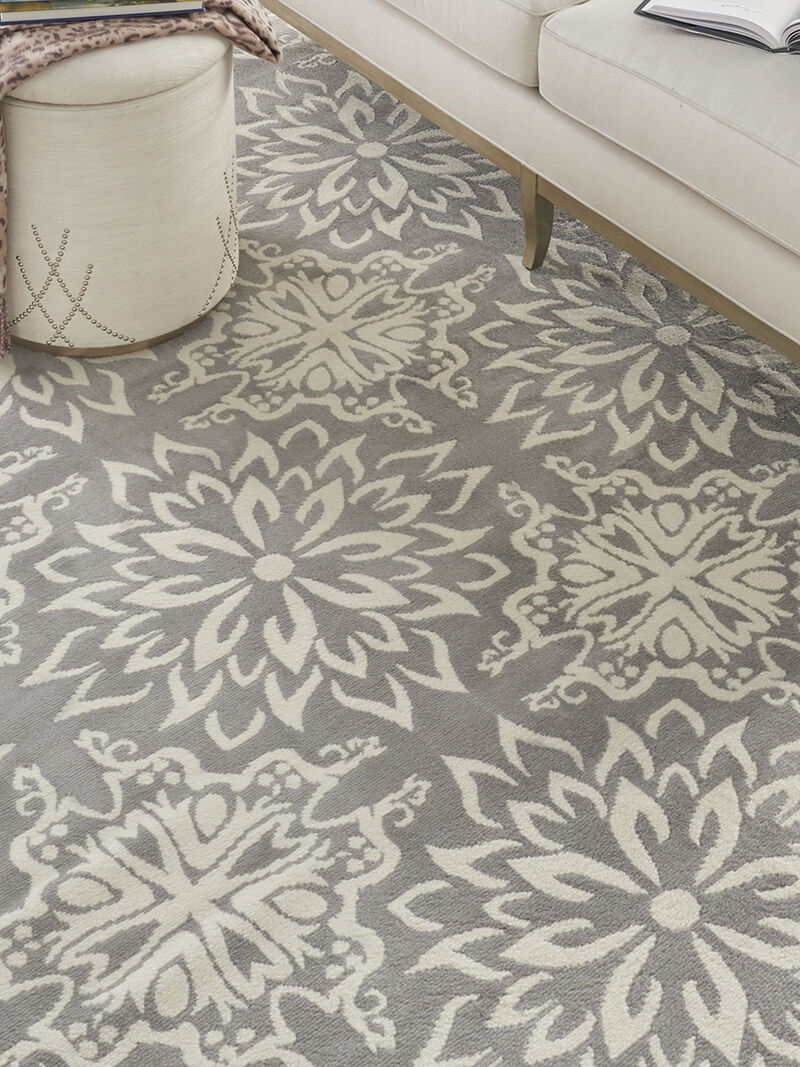 Jubilant JUB06 Ivory/Gray 7'10" x 9'10" Rug