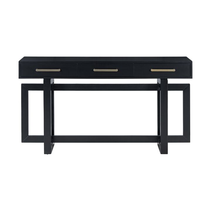 Elegant Console Table with Three Drawers, Extra Long Entryway Table for Entryway, Hallway, Living Room, Foyer, Corridor