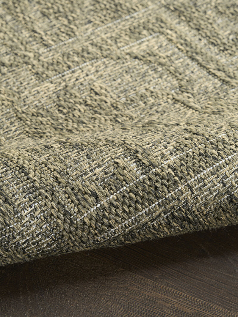 Tulum TLM05 Olive 8' x Round Rug image number 3