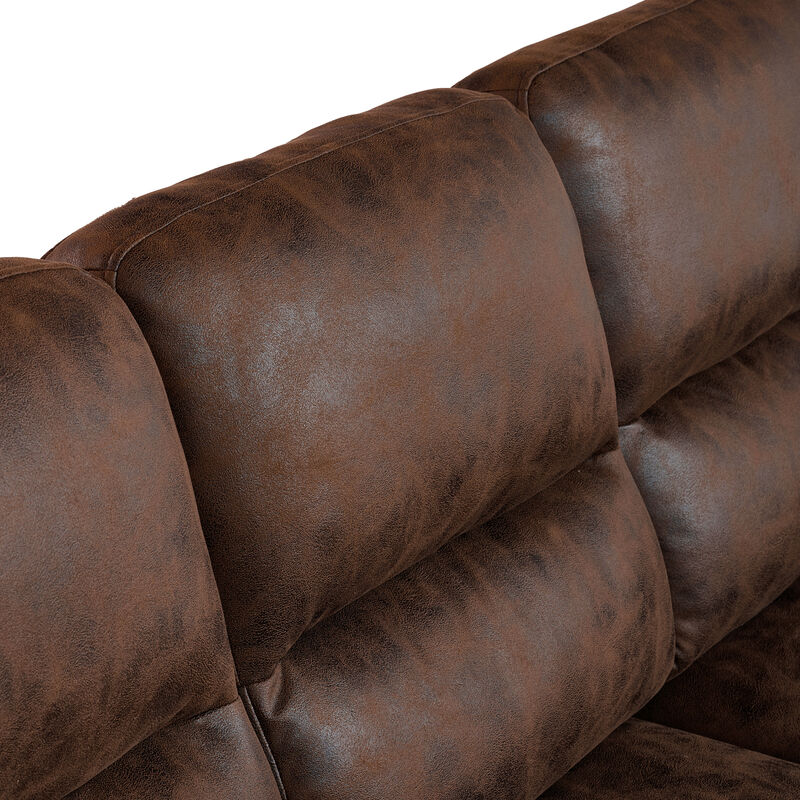 Domord Modern 81" Foil Fabric Sofa image number 6