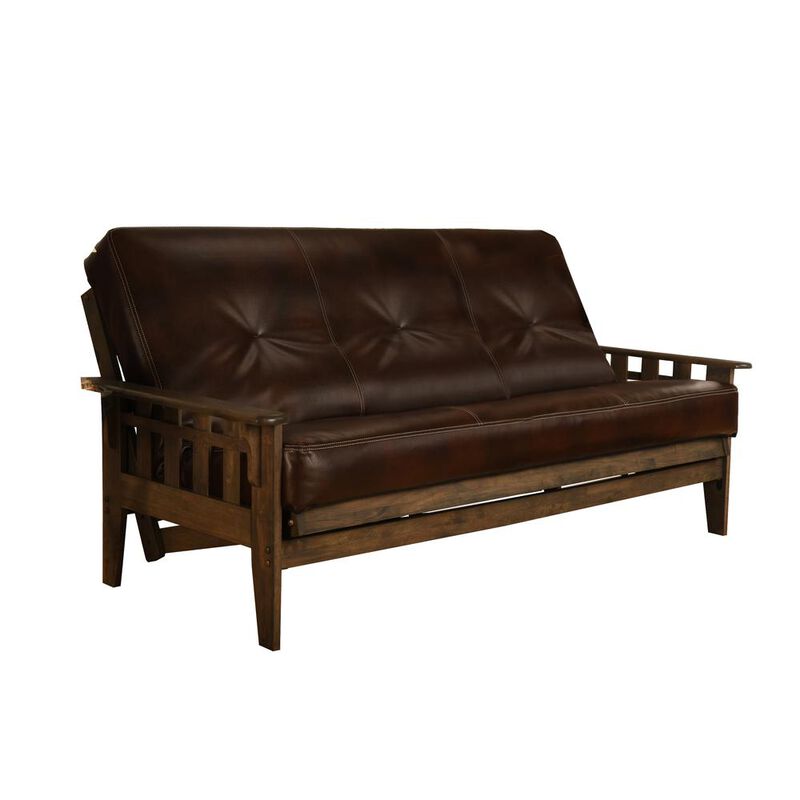 Tucson Frame-Rustic Walnut Finish-Oregon Trail Java Mattress image number 0