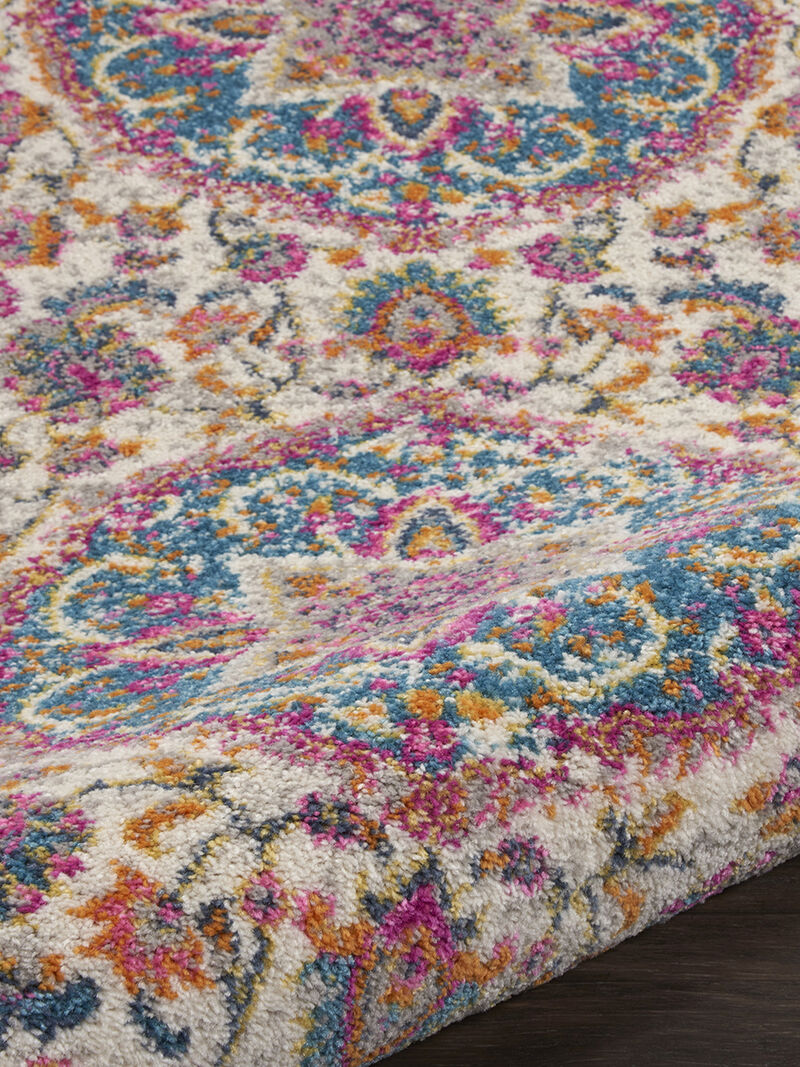 Passion PSN22 Ivory/Multicolor 2'2" x 7'6" Rug image number 5