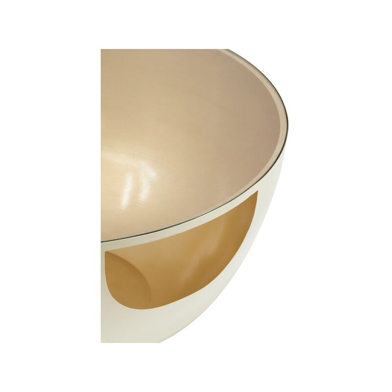 Meridian Furniture Doma Cream / Gold Coffee Table