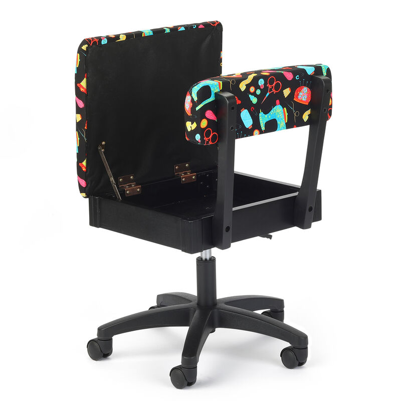 Hydraulic Sewing Chairs: Black Notions Print image number 2