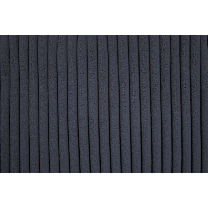 Iny U Sectional Sofa Set with Chaise, Armless Chair, 2 Pillows, Gray - Benzara