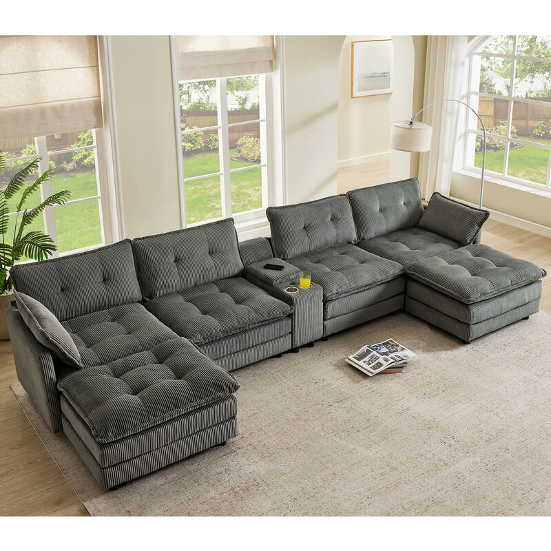 Skabis U Shaped Sectional Sofa image number 2