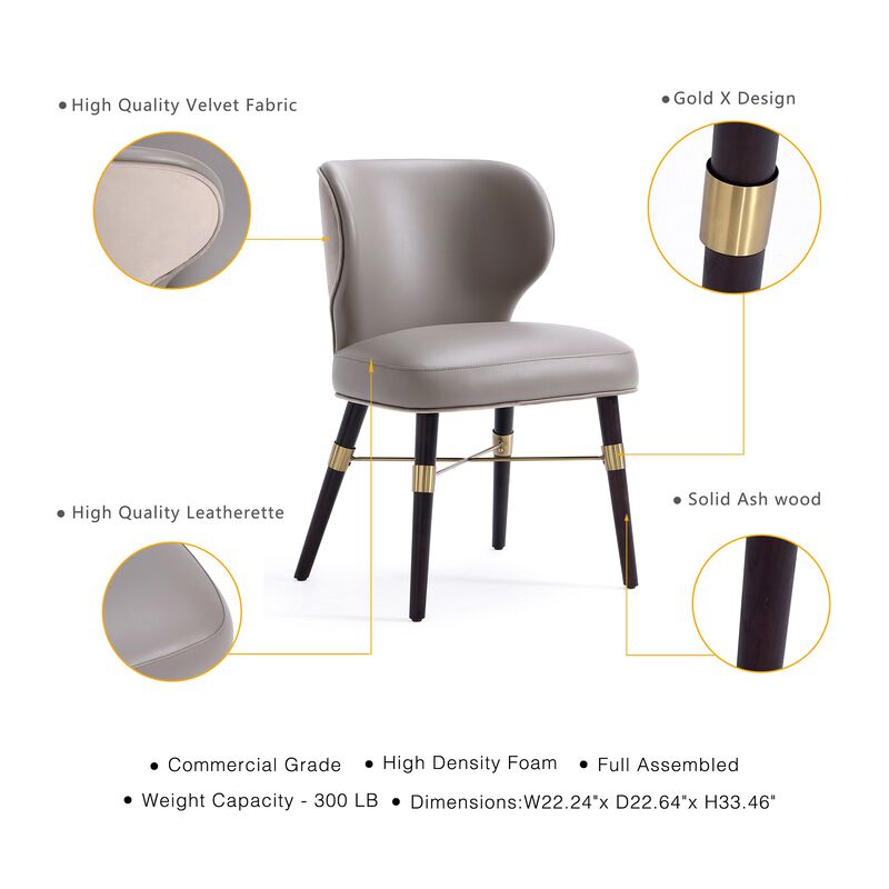 Strine Gray Dining Chairs (Set of 2)