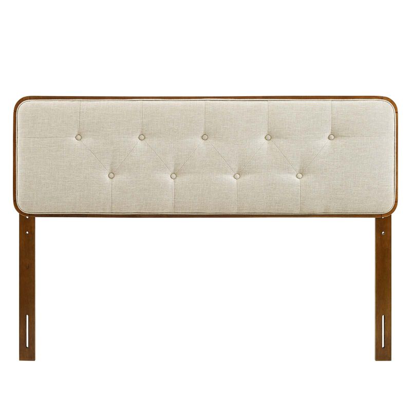 Modway - Collins Tufted King Fabric and Wood Headboard