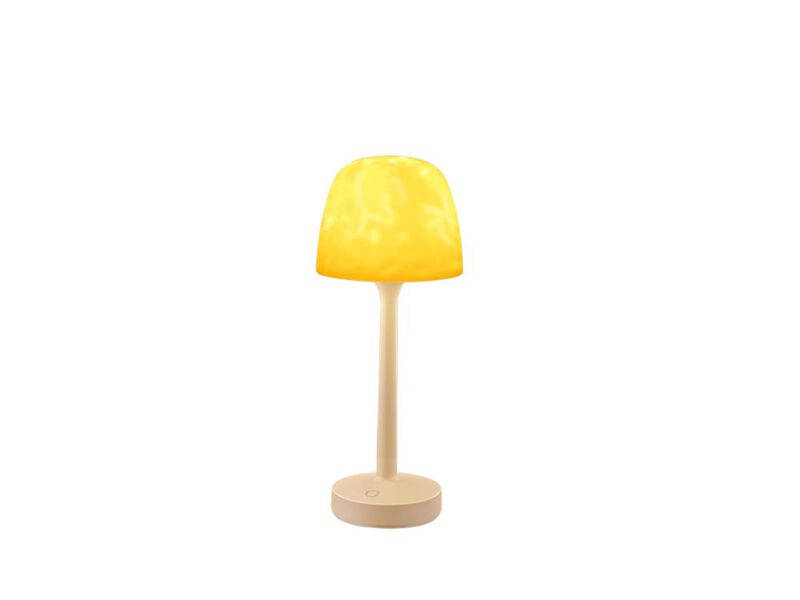 Cordless Rabbit Table Lamp Rechargeable LED 5000mAh, 15.7" Cute Decorative Night Light with Linen Shade image number 0