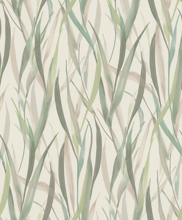 Sway Light Green Botanical Wallpaper