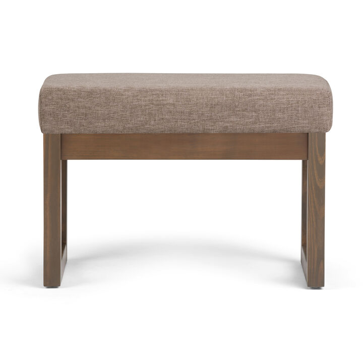 Simpli Home Milltown Footstool Small Ottoman Bench