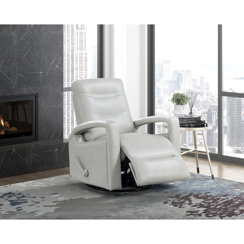Lexicon Camden Faux Leather Swivel Glider Reclining Chair