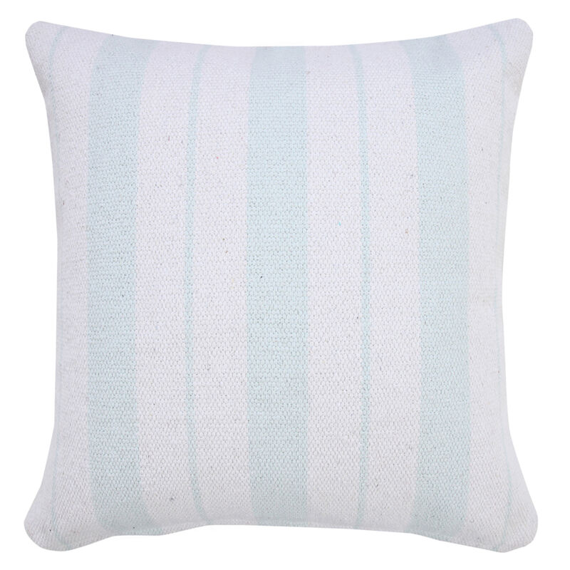 Textured 100% Cotton Coastal Zippered Pillow &ndash; Modern Decorative Accent Cushion for Sofa or Bedroom