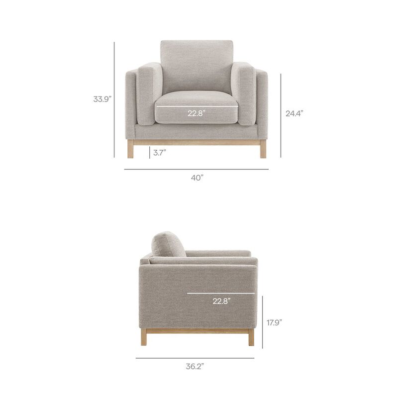 Roscoe Fabric Armchair image number 2
