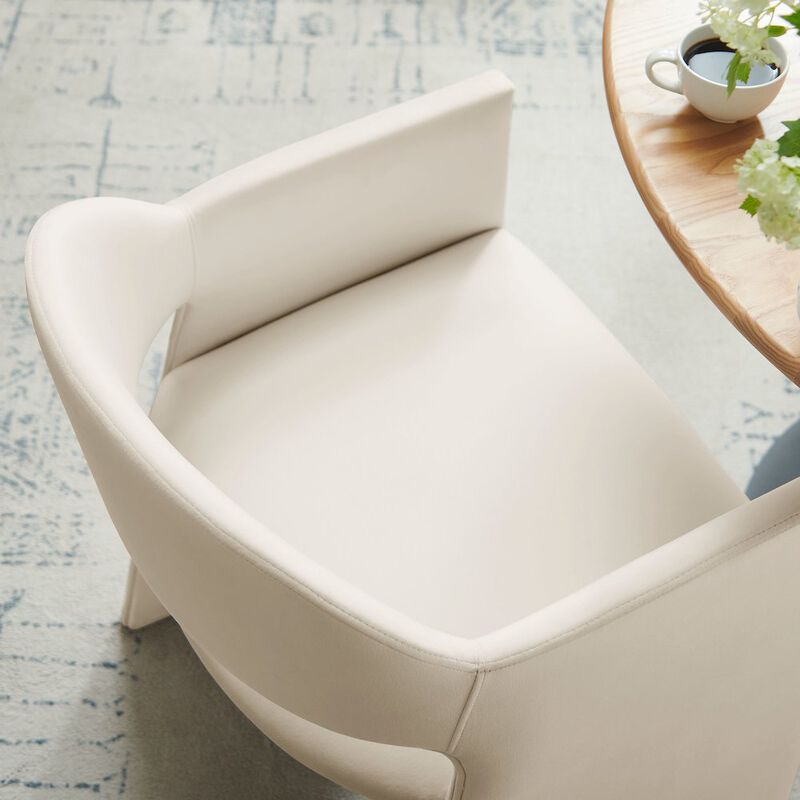 Talia Performance Velvet Dining Armchair image number 8