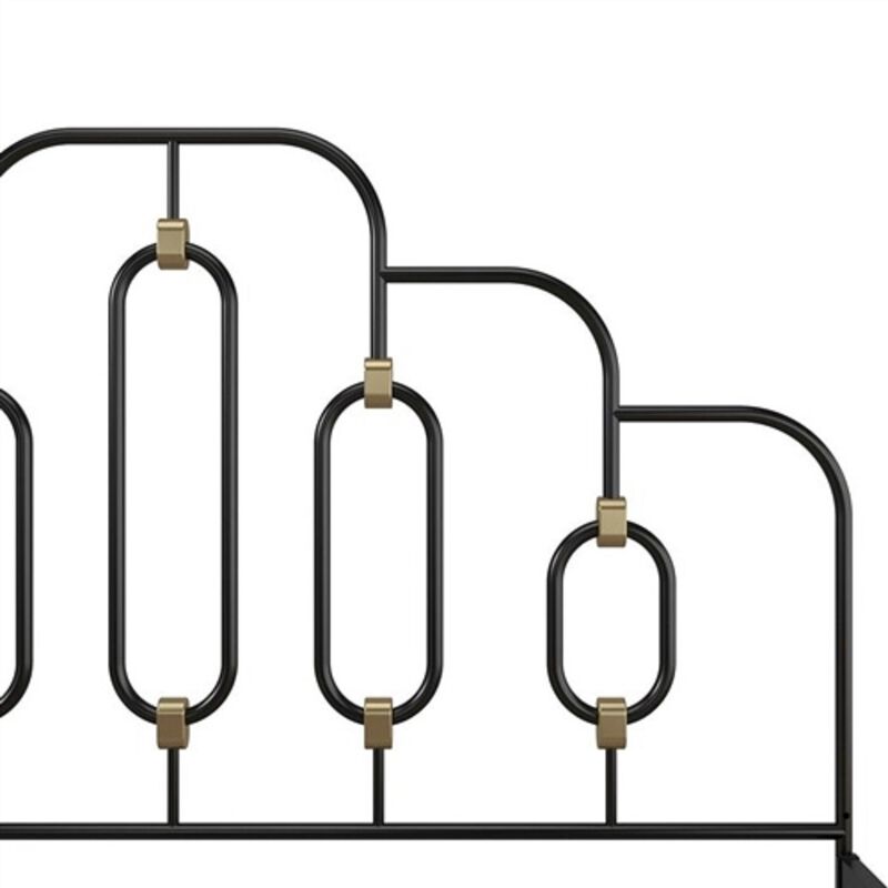 Metal Finish Adjustable Platform Bed – Farmhouse Inspired Design