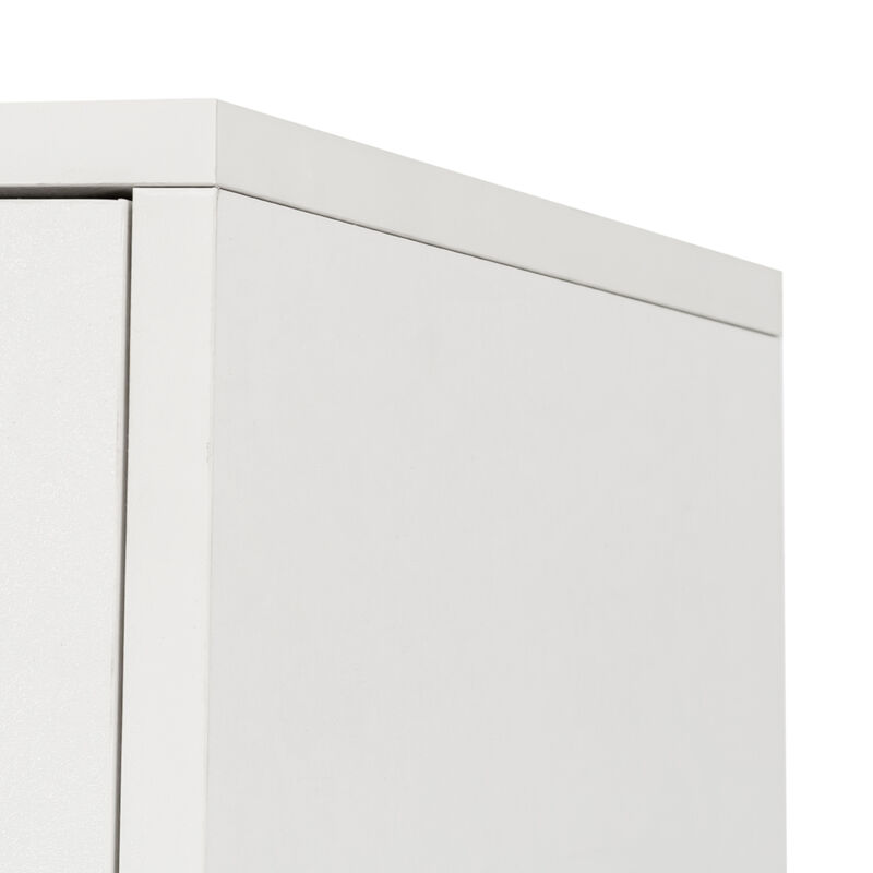 ELEMENT ACE Two Door Wall Mount Bathroom Mirror Cabinet with Adjustable Shelves and Facial Tissue Storage Organization image number 8
