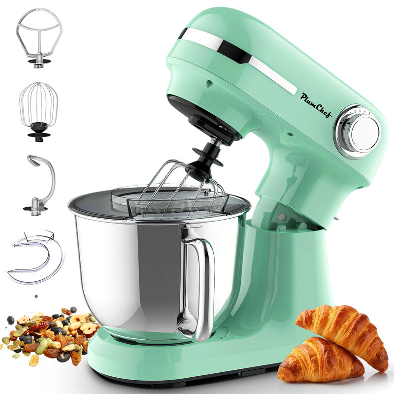 5.5QT Electric Stand Mixer, 12-Speed Tilt-Head Food Mixer, 350W Dough Mixer with Dishwasher Safe Stainless Steel Bowl image number 8