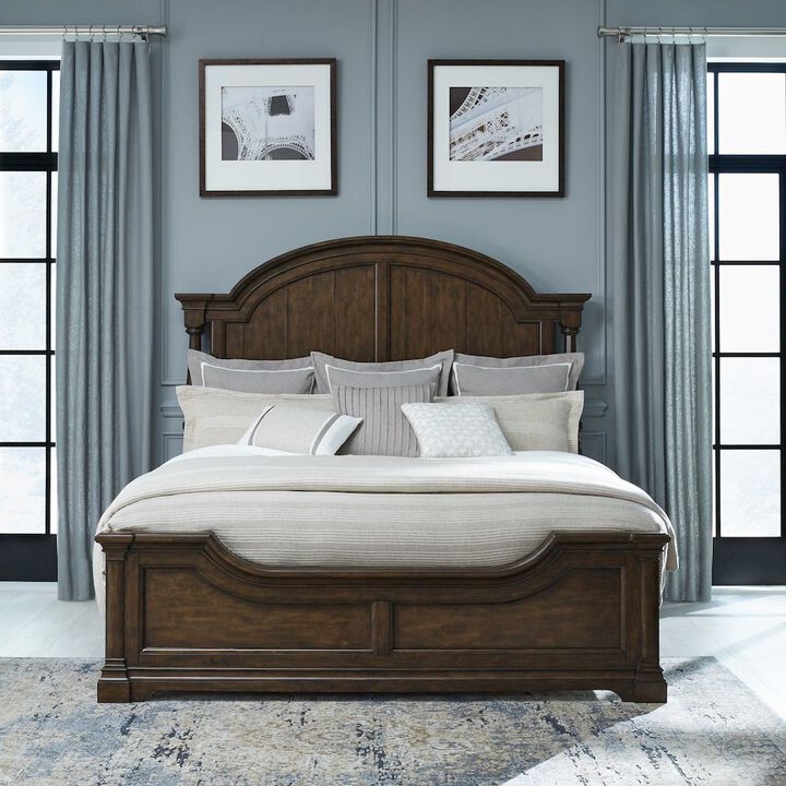 Liberty Furniture Arden Road California King Poster Bed Frame - Satin Cherry