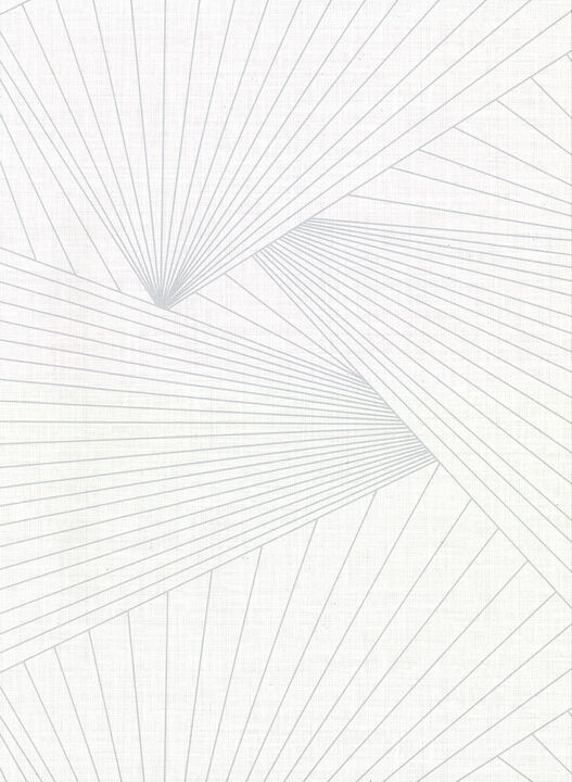 Berkeley White Geometric Faux Grasscloth Wallpaper