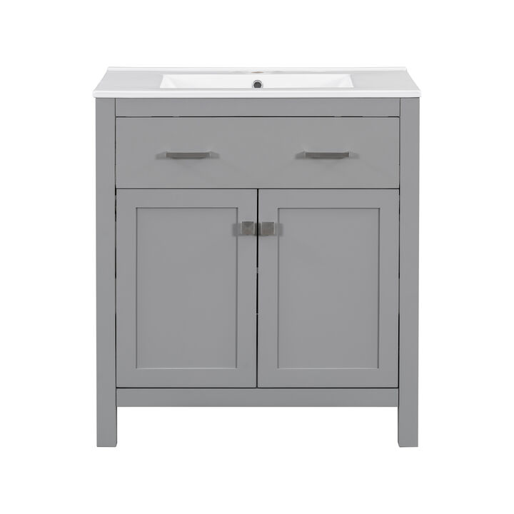 Merax  Modern Double Bathroom Vanity Set