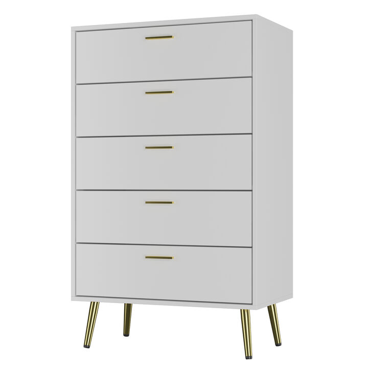 27.4'' W 5-Drawer  Chest for Bedroom And Living room