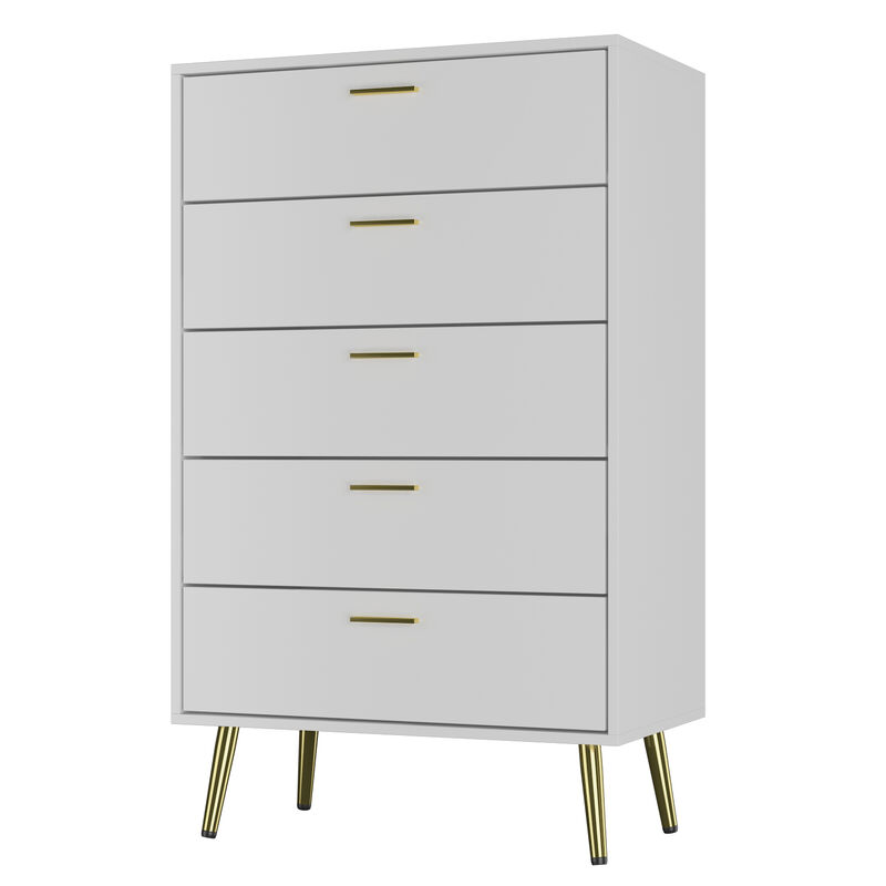 27.4'' W 5-Drawer  Chest for Bedroom And Living room