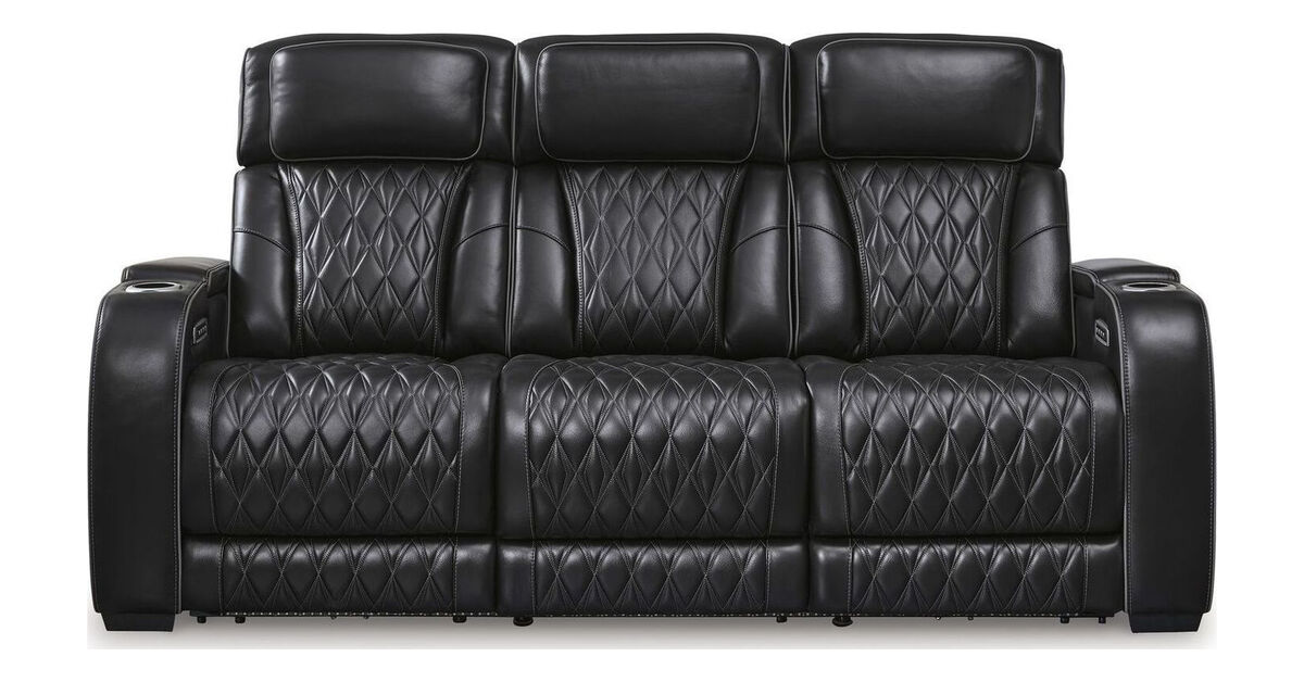 Boyington Black Power Reclining Sofa