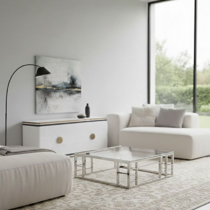 Glass Square Coffee Table | OROA Modern Stephen