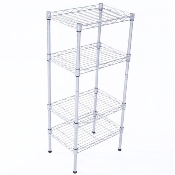 4-Shelf Storage Rack for Home Organization and Efficient Storage Solutions
