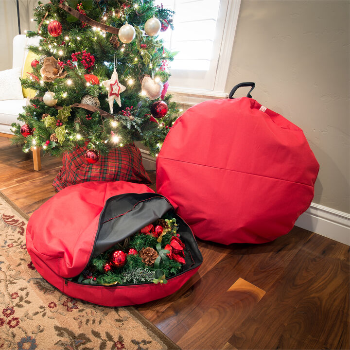 30" Christmas Wreath Direct Suspended Hanging Protective Storage Bag