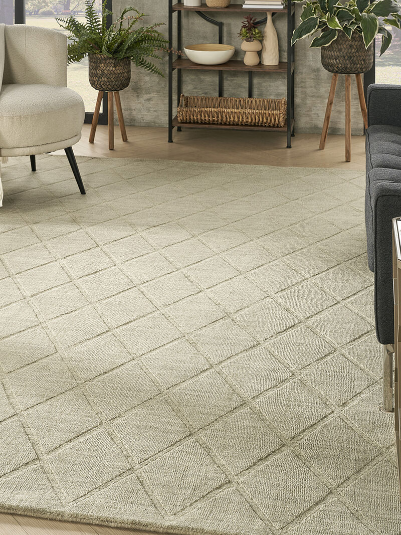 Wool Haven WOH01 Sage 7'9" x 9'9" Rug