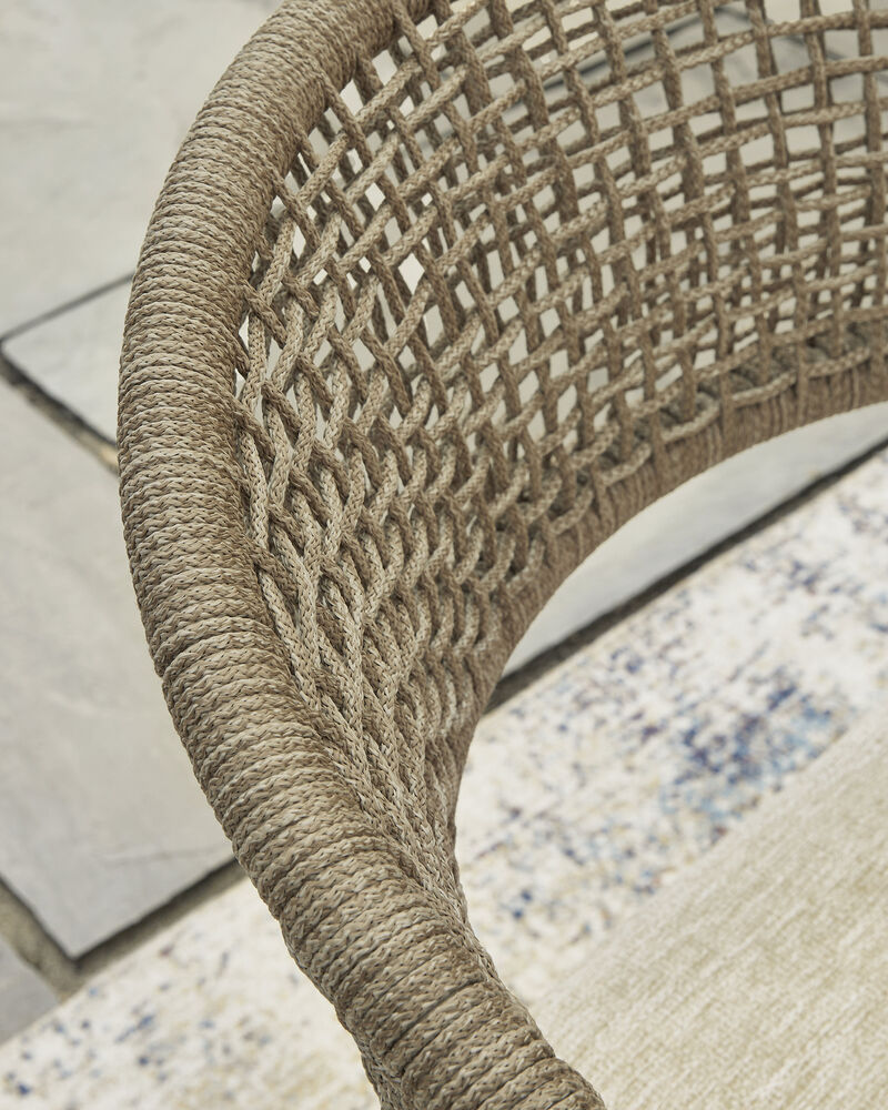 Ocean Park Outdoor Arm Chair with Cushion (Set of 4) image number 4