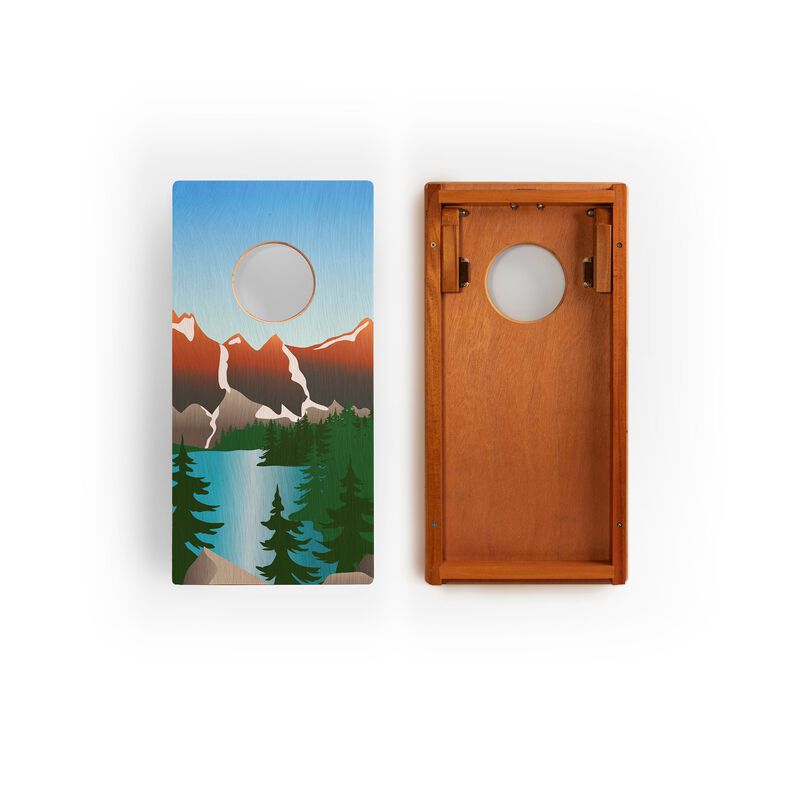 1ft x 2ft Graphic Wood Travel Cornhole Set | National Parks Inspired Collection image number 1