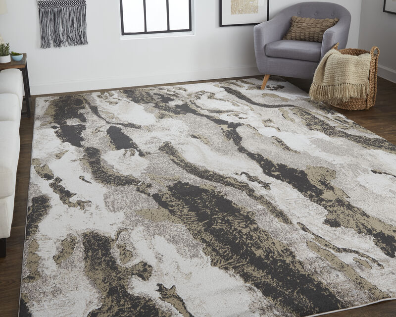 Vancouver 39FGF Ivory/Brown/Taupe 4' x 6' Rug