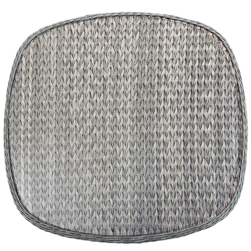Modway - Endeavor 36" Outdoor Patio Wicker Rattan Dining Table Gray image number 3