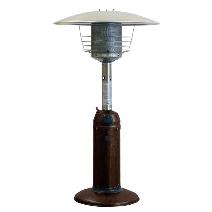 Steel Tabletop Propane Patio Heater 11000 BTU for Balcony or Garden