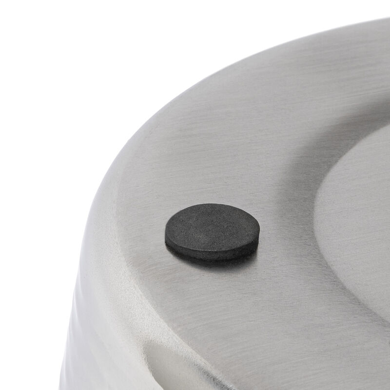 Remi Modern Classic Textured Steel 2-Gallon Wastebasket