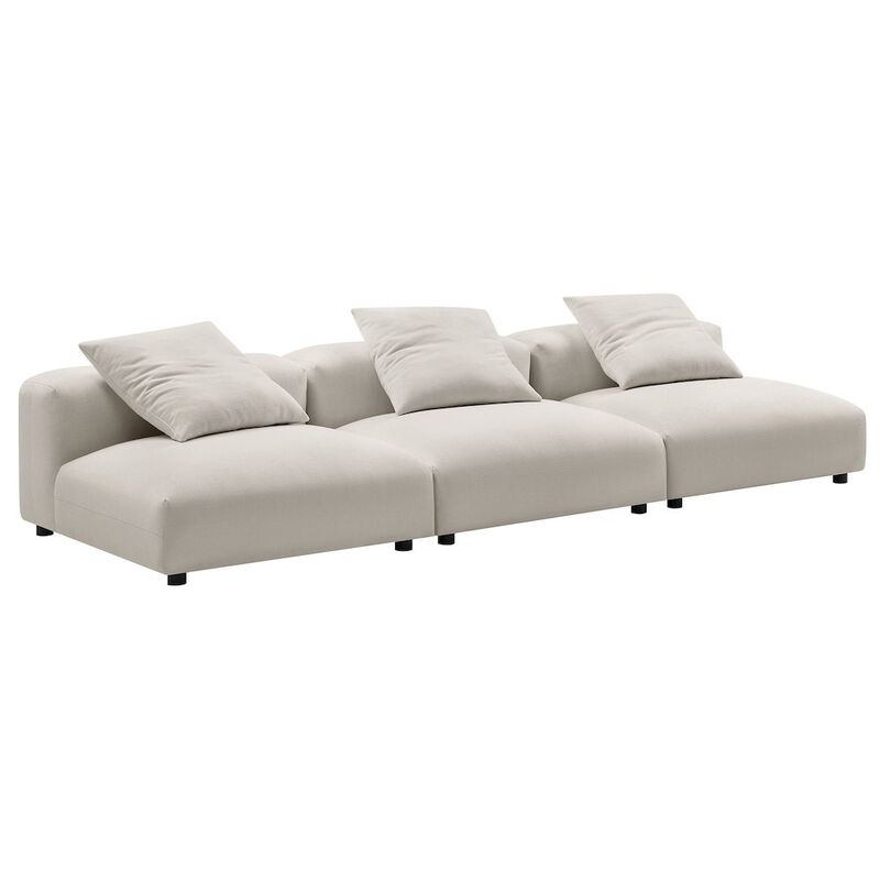 Solace 3-Piece Modular Upholstered Fabric Sofa image number 0