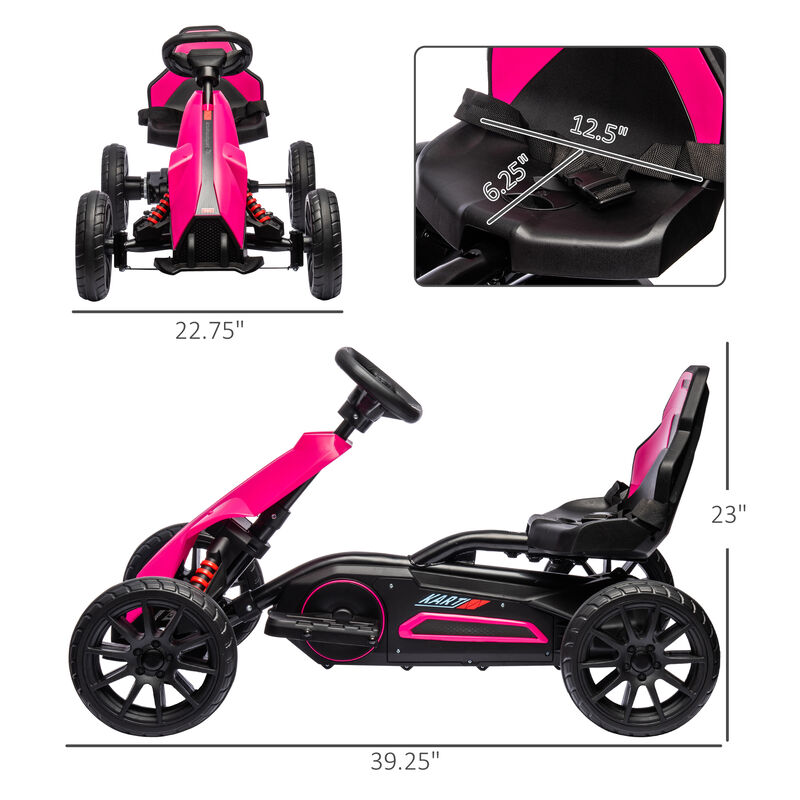 BreeBe 12V Electric Go Kart for Kids w/ Adjustable Speed image number 2