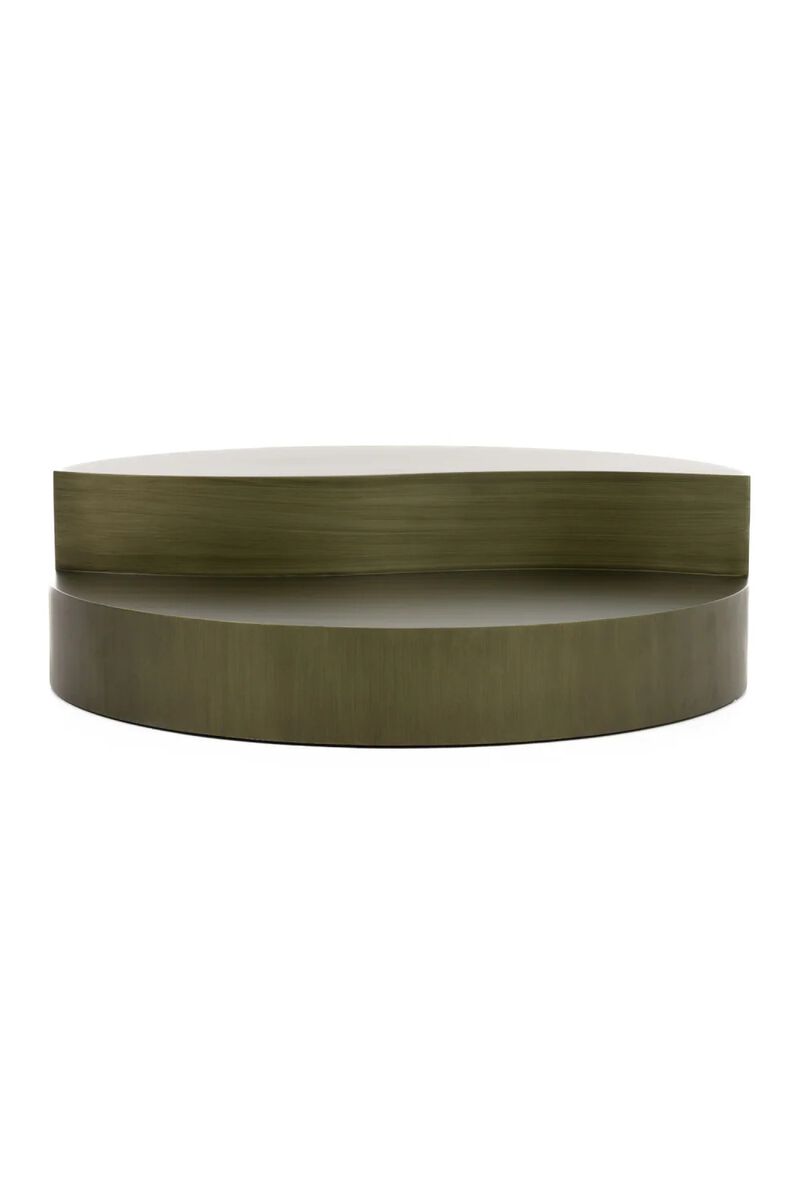Gray Brass Tiered Coffee Table | OROA Modern Avocet image number 0