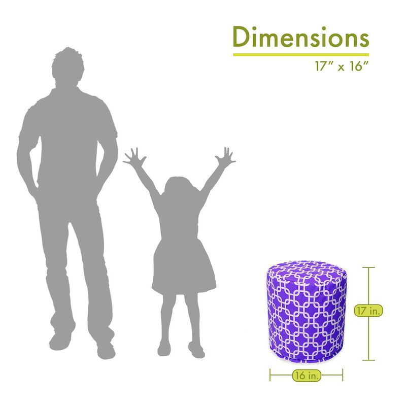 Majestic Home Goods Pouf Links Purple