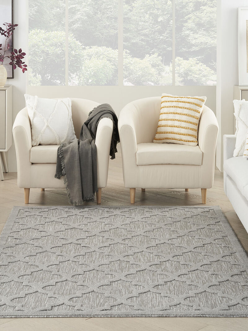 Easy Care NES01 Silver/Gray 4' x 6' Rug