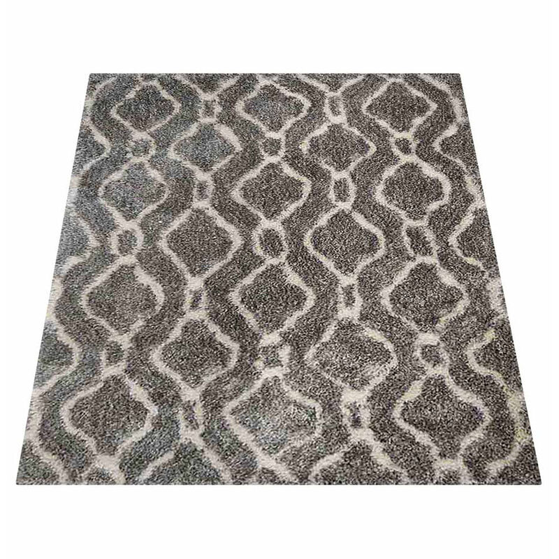 RUGSOTIC CARPETS HAND TUFTED SHAG POLYESTER ECO-FRIENDLY AREA RUGS  - Rectangle, Size, Geometric Modern Design, High Pile Thick Handmade Anti Skid Rugs for Living Room K00081 image number 2