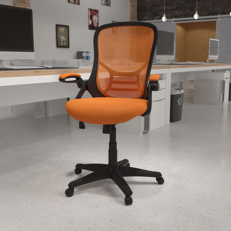 Porter High Back   Mesh Ergonomic Swivel Office Chair with Frame and Flip-up Arms image number 1