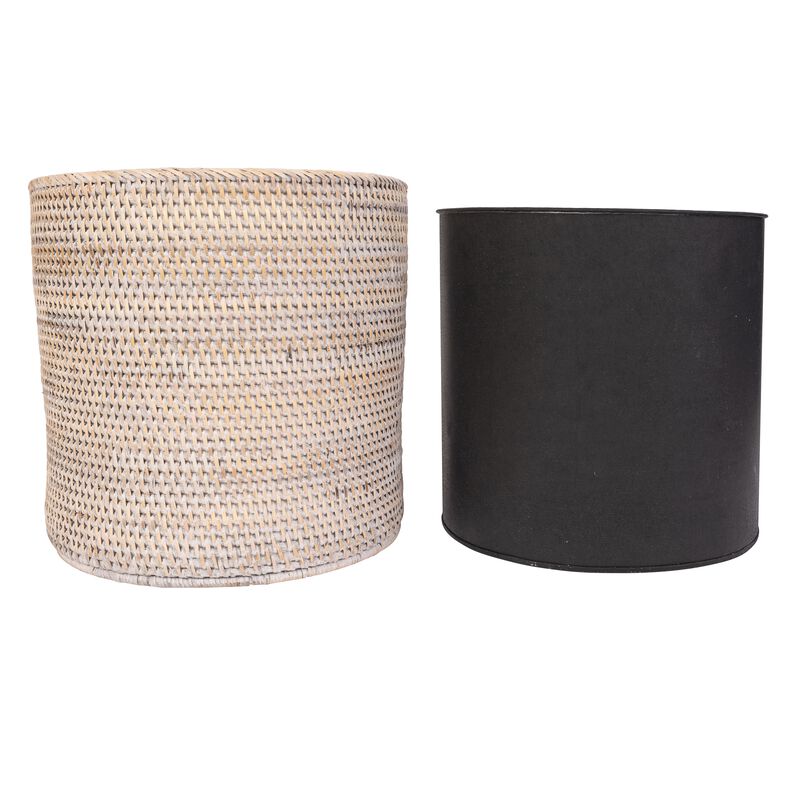 Saboga Home&trade; Round Waste Basket with Metal Liner image number 3