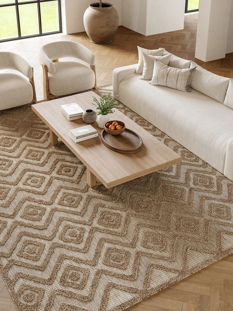 Versatile NRV01 Natural/Beige 7' x 10' Rug image number 1