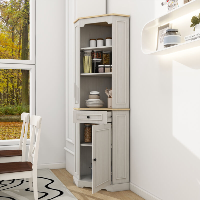 Vopgom Tall Corner Cabinet image number 3